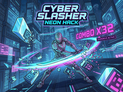 Žaidimas Cyber Slasher: Neon Hack