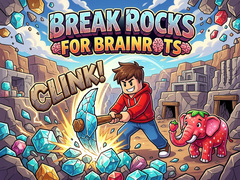 Žaidimas Break Rocks For Brainrots