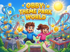 Žaidimas Obby: Theme Park World