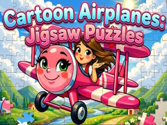 Žaidimas Cartoon Airplanes: Jigsaw Puzzles