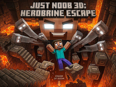 Žaidimas Just Noob 3D: Herobrine Escape