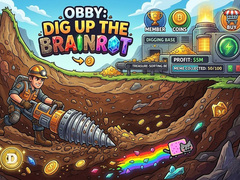Žaidimas Obby: Dig Up The Brainrot!