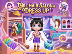 Žaidimas Girl Hair Salon & Dress Up