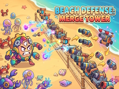 Žaidimas Beach Defense: Merge Tower