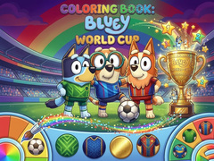 Žaidimas Coloring Book: Bluey World Cup