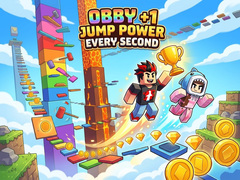 Žaidimas Obby +1 Jump Power Every Second
