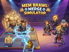 Žaidimas Mem Brawl: Merge Simulator