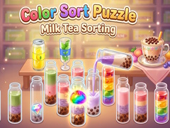 Žaidimas Color Sort Puzzle Milk Tea Sorting