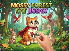 Žaidimas Mossy Forest Cat Jigsaw