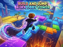 Žaidimas Build and Jump: Aura Obby Tower