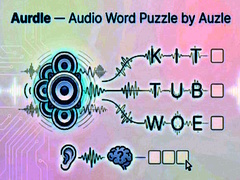 Žaidimas Aurdle — Audio Word Puzzle by Auzle