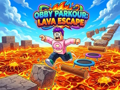 Žaidimas Obby Parkour: Lava Escape
