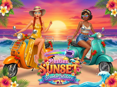 Žaidimas Besties Sunset Scooter Rider