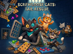 Žaidimas Screwloose Cats: Tail Rescue