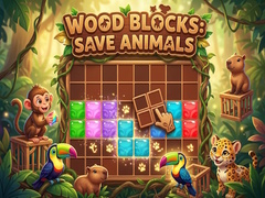 Žaidimas Wood Blocks: Save Animals