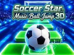 Žaidimas Soccer Star - Music Ball Jump 3D