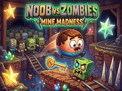 Žaidimas Noob vs Zombies: Mine Madness