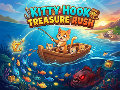 Žaidimas Kitty Hook Treasure Rush