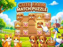 Žaidimas Cute Farm Match Puzzle