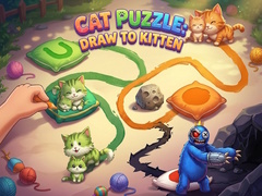 Žaidimas Cat Puzzle: Draw To Kitten