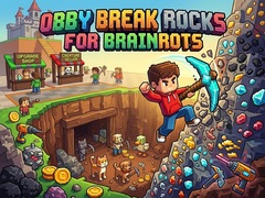 Žaidimas Obby: Break Rocks For Brainrots