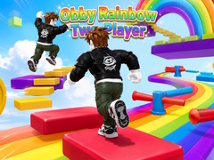 Žaidimas Obby Rainbow Parkour Two Player