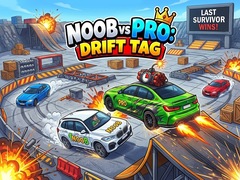 Žaidimas Noob vs Pro: Drift Tag