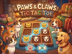 Žaidimas Paws & Claws Tic Tac Toe