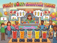 Žaidimas Fruit Sort: Smoothie Truck