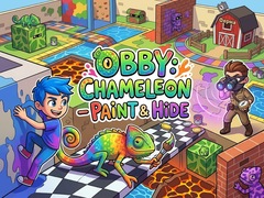 Žaidimas Obby: Chameleon - Paint & Hide