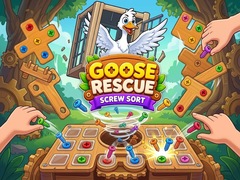 Žaidimas Goose Rescue: Screw Sort