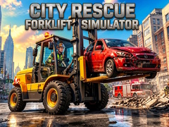 Žaidimas City Rescue Forklift Simulator