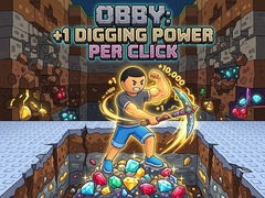 Žaidimas Obby: +1 Digging Power per Click