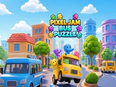 Žaidimas Pixel Jam Bus Puzzle