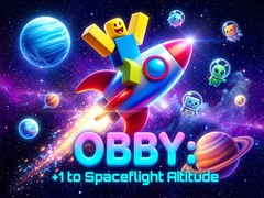 Žaidimas Obby: +1 to spaceflight altitude