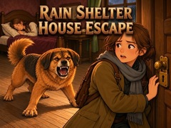 Žaidimas Rain Shelter House Escape