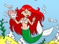 Žaidimas Mermaid Aquarium Coloring Game