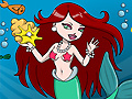 Žaidimas Mermaid Aquarium Coloring