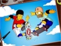 Žaidimas Skatings Simpsons online coloring page