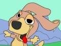 Žaidimas Surfing Doggie: Online Coloring Page