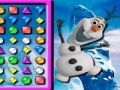 Žaidimas Frozen Olaf Bejeweled