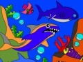 Žaidimas Rosy Coloring Book: Shark Family