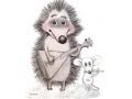 Žaidimas Hedgehog and mouse play musical instruments