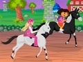 Žaidimas Dora Horse Racing Mania
